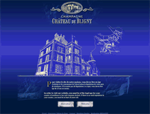Tablet Screenshot of champagnechateaudebligny.com
